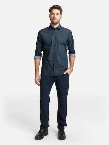 TOM TAILOR Slim fit Button Up Shirt in Blue