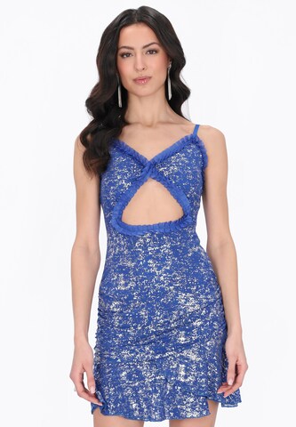 Robe 'Festive' faina en bleu : devant