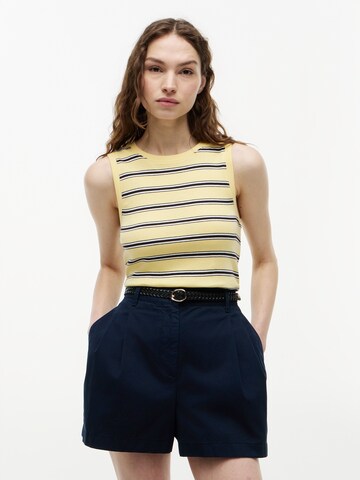 TOMMY HILFIGER Топ в Желтый: спереди