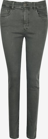 STOOKER WOMEN Skinny Jeans ' Rio' in Grün: Vorderseite