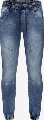 Rock Creek Tapered Jeans in Blue: front