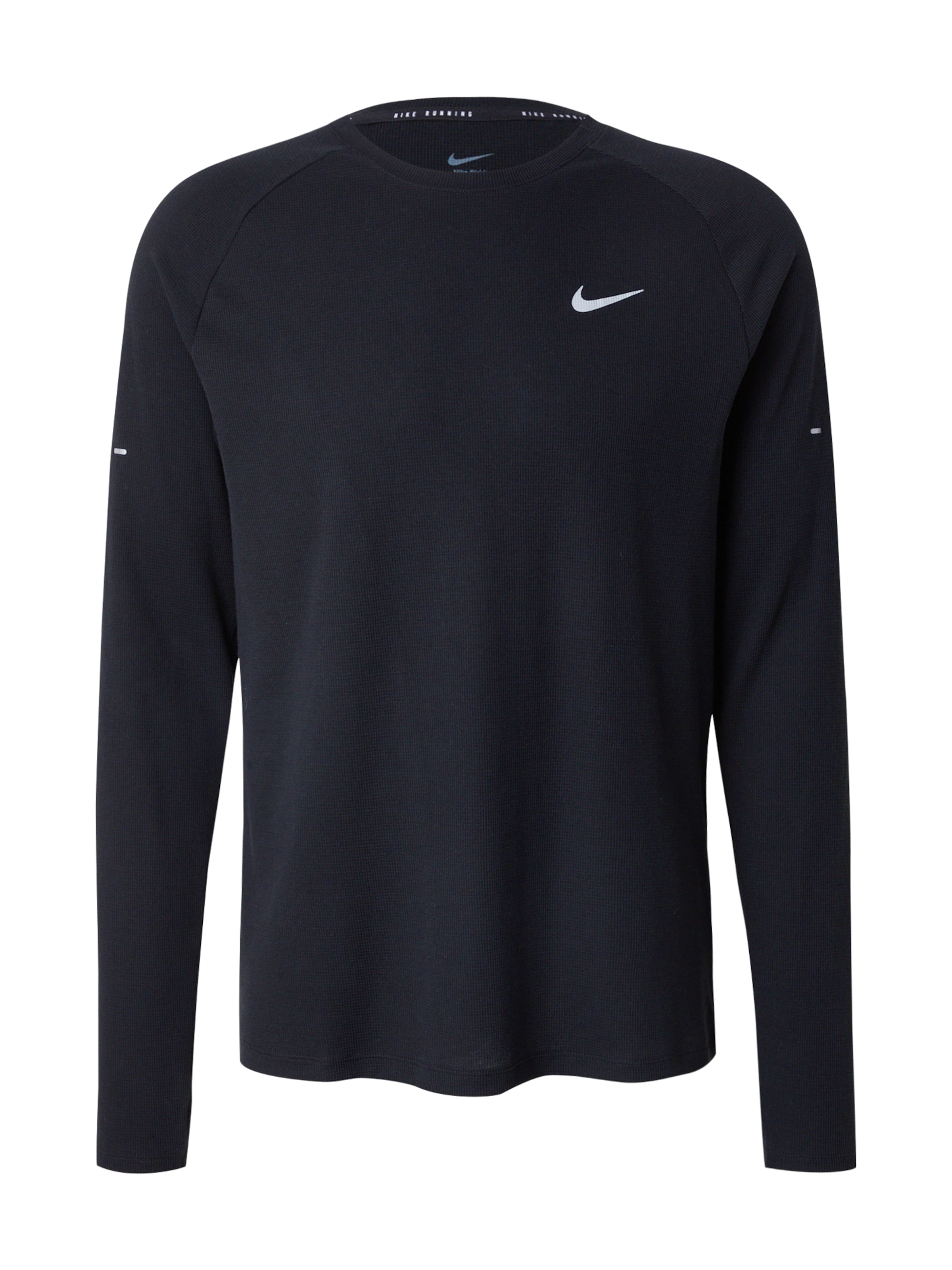 NIKE Спортивный свитшот в Черный / Белый, Обзор товара