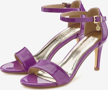 LASCANA Strap sandal in Purple