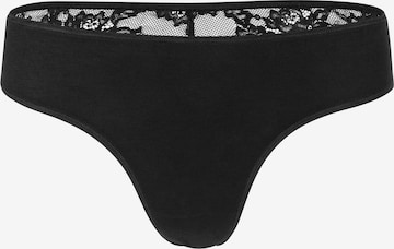 Yenita String in Schwarz: Vorderseite