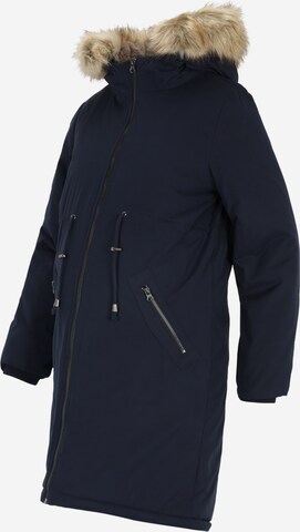 MAMALICIOUS Winterparka 'Amy' in Blauw: voorkant