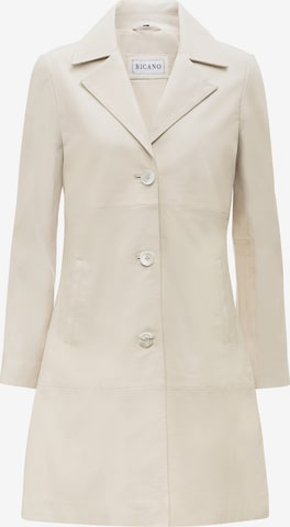 RICANO - Abrigo de entretiempo 'Marzia' en blanco: frente