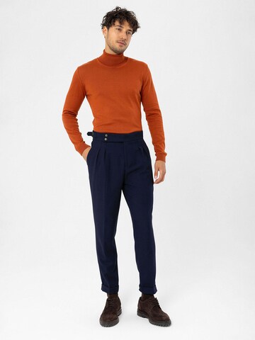 Slimfit Pantaloni con pieghe di Antioch in blu
