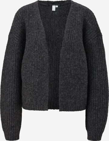QS Knit Cardigan in Grey: front