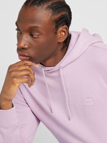 BOSS Sweatshirt 'Wetalk' in Purple