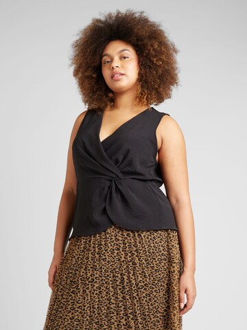 ABOUT YOU Curvy Blouse 'Elisabeth' in Zwart: voorkant