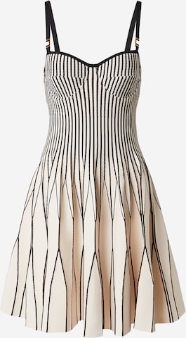 Elisabetta FranchiPletena haljina - bijela boja: prednji dio