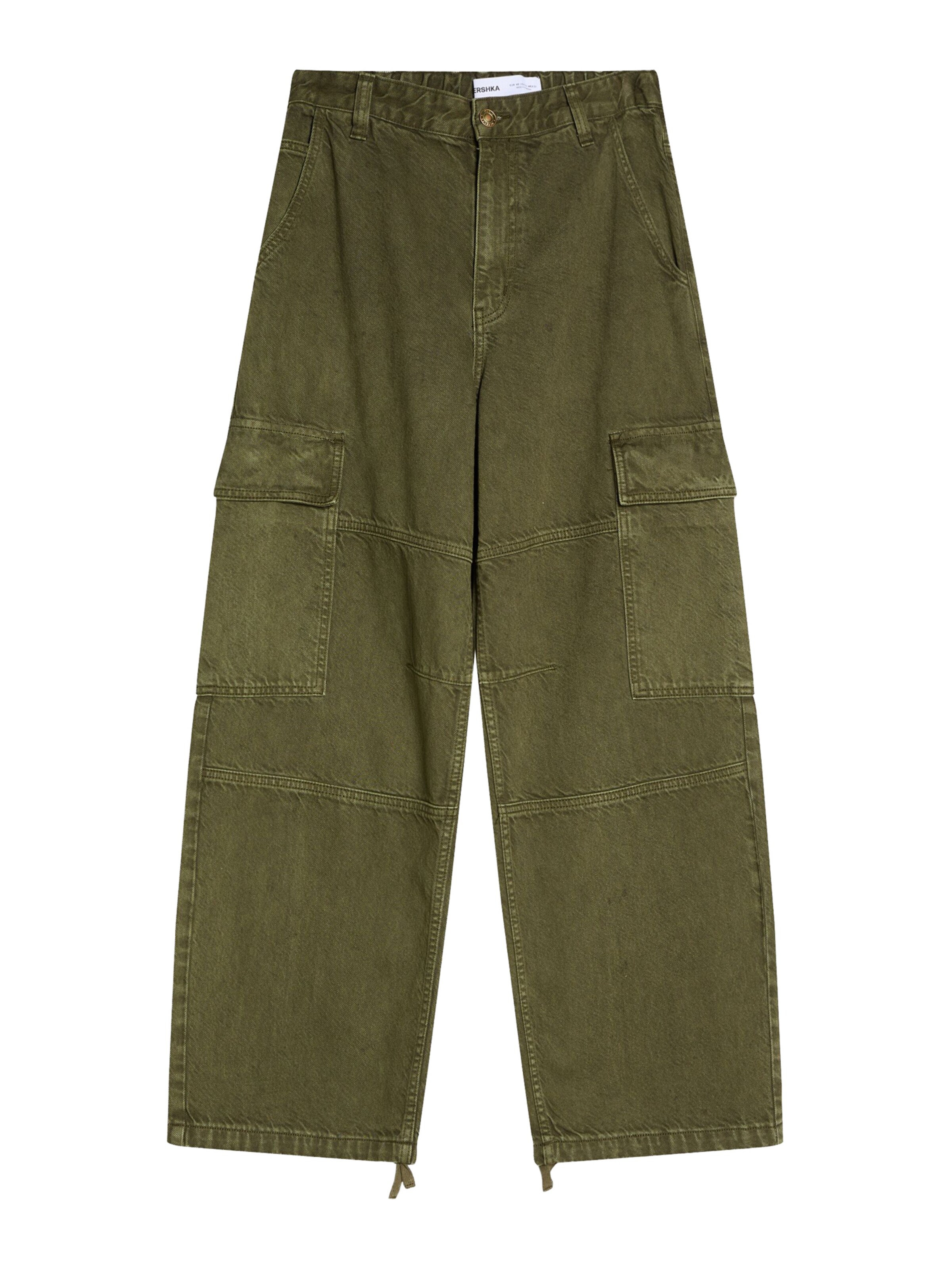 Bershka Cargo farmer - zöld: elől