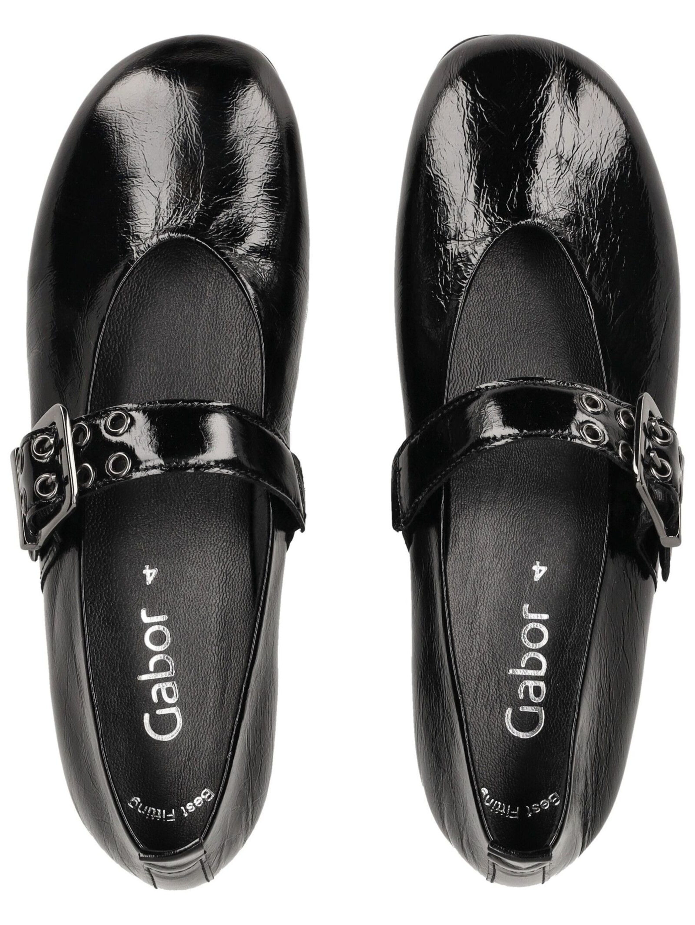 GABOR Strap ballerina in Black