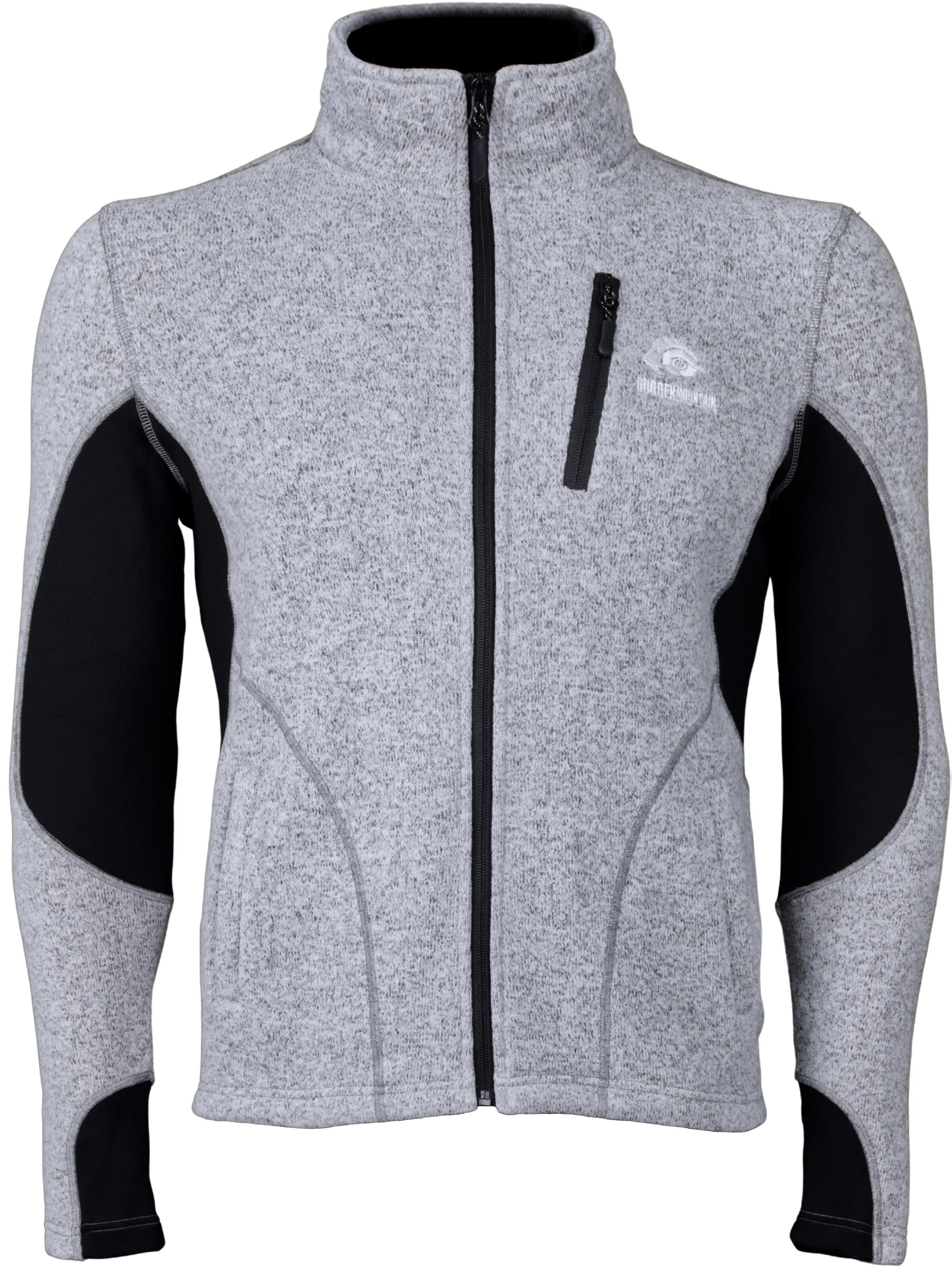 Guggen Mountain Funktionele fleece-jas 'Fusion Fleecejacke MML01 Wanderjacke' in Grijs: voorkant