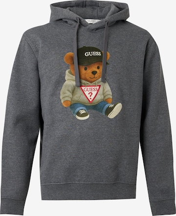 GUESSSweater majica 'Teddy Bear' - siva boja: prednji dio