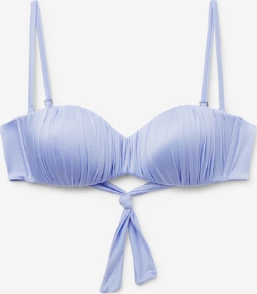 CALZEDONIA Bikini Top in Blue: front