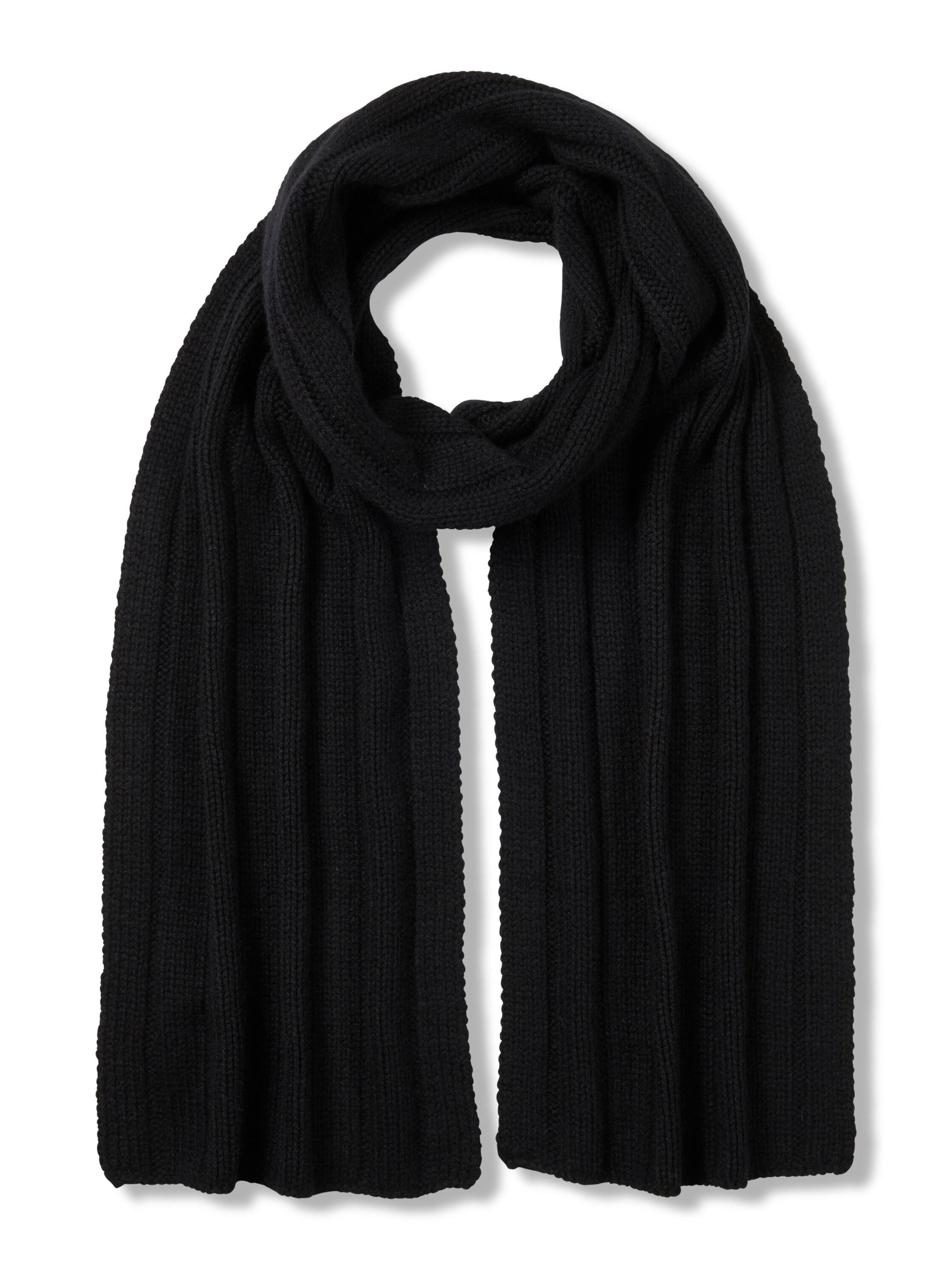 FALKE Scarf 'Pure' in Black: front