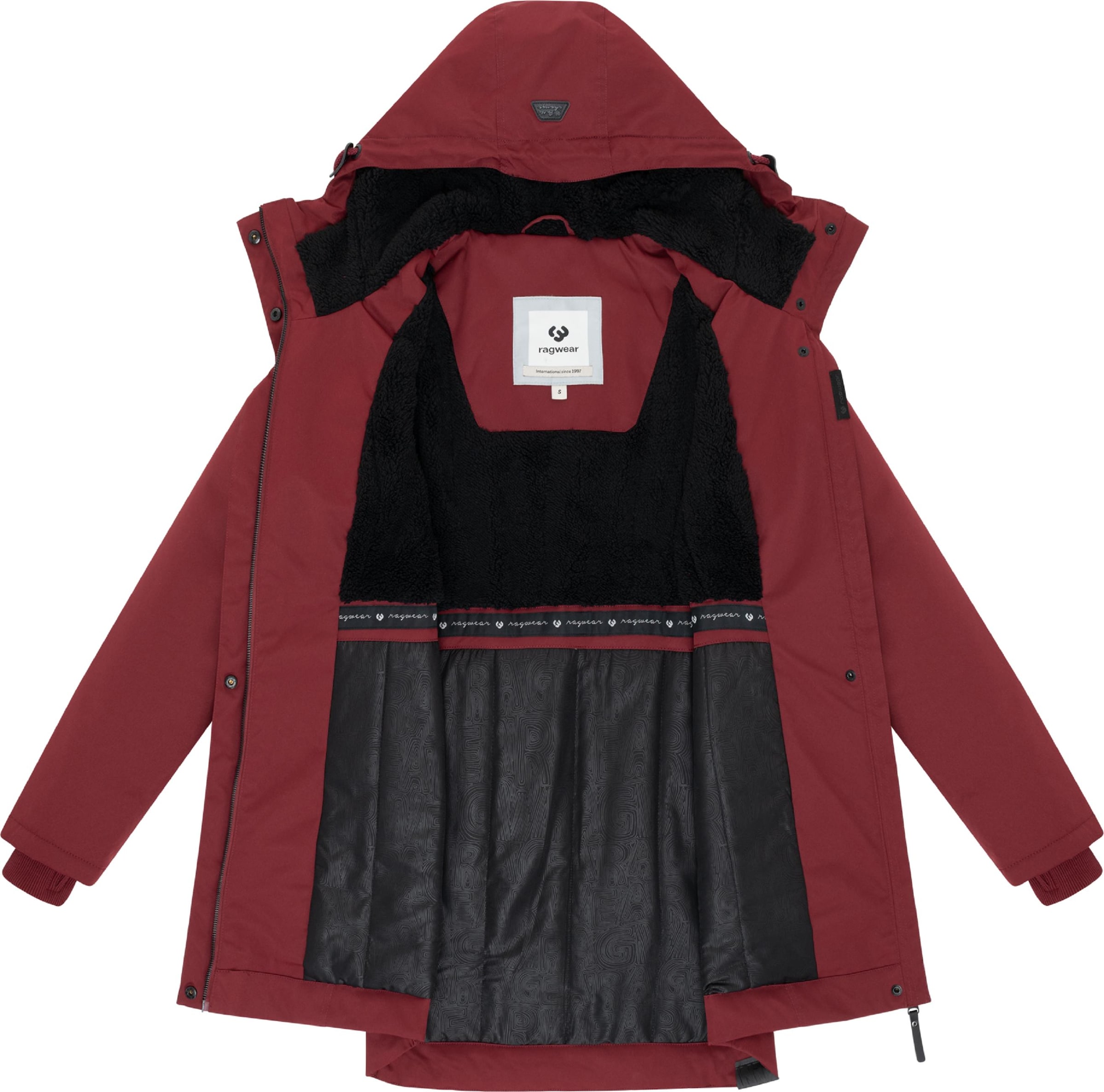 Ragwear Winter Jacket 'Ellsa' in Red
