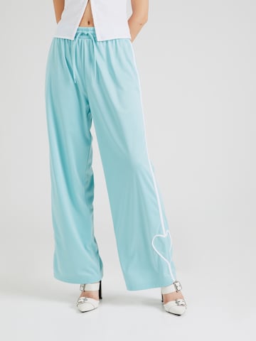Wide leg Pantaloni di Monki in blu: frontale