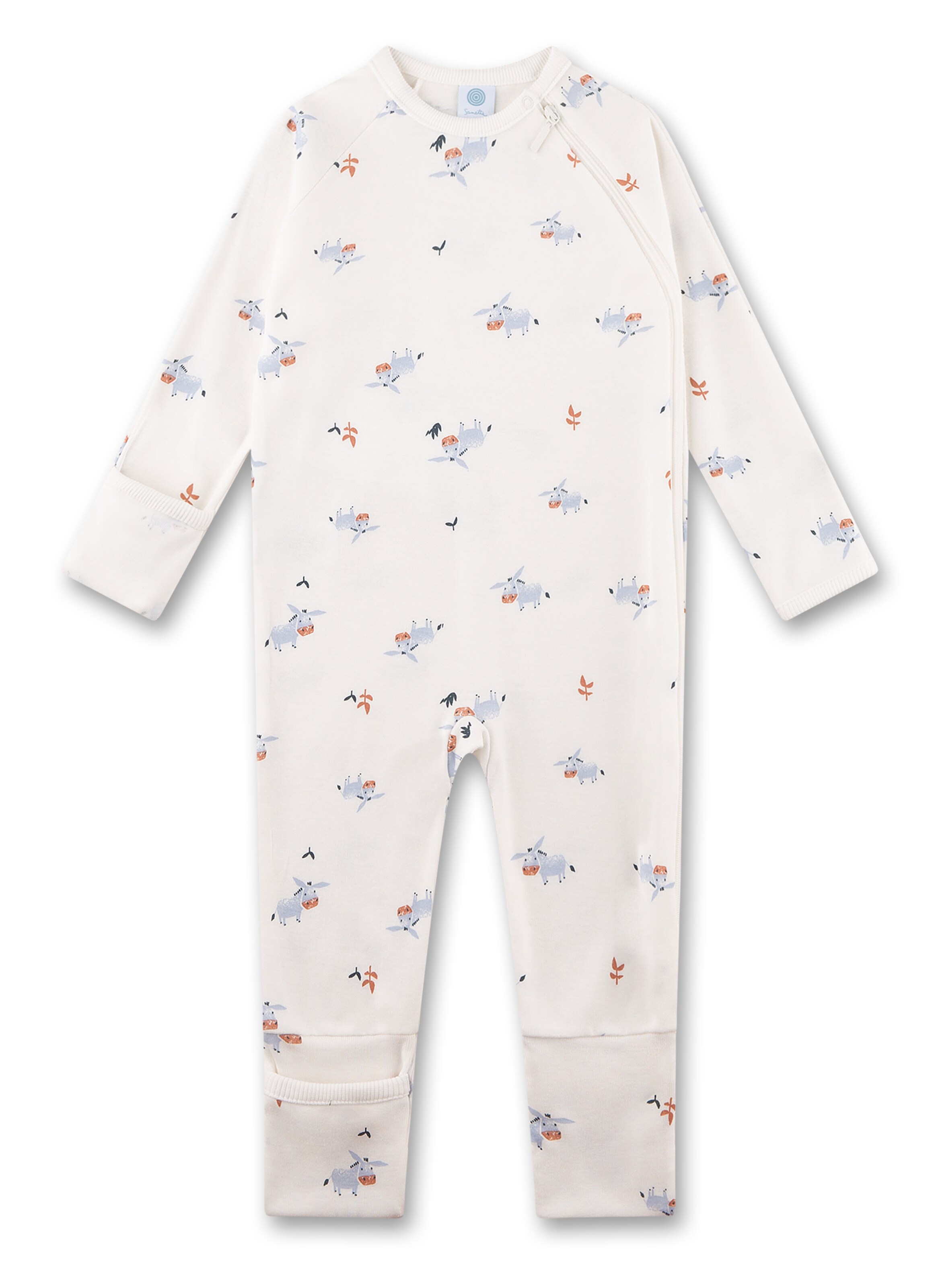 Tutina / body per bambino di Sanetta in beige: frontale