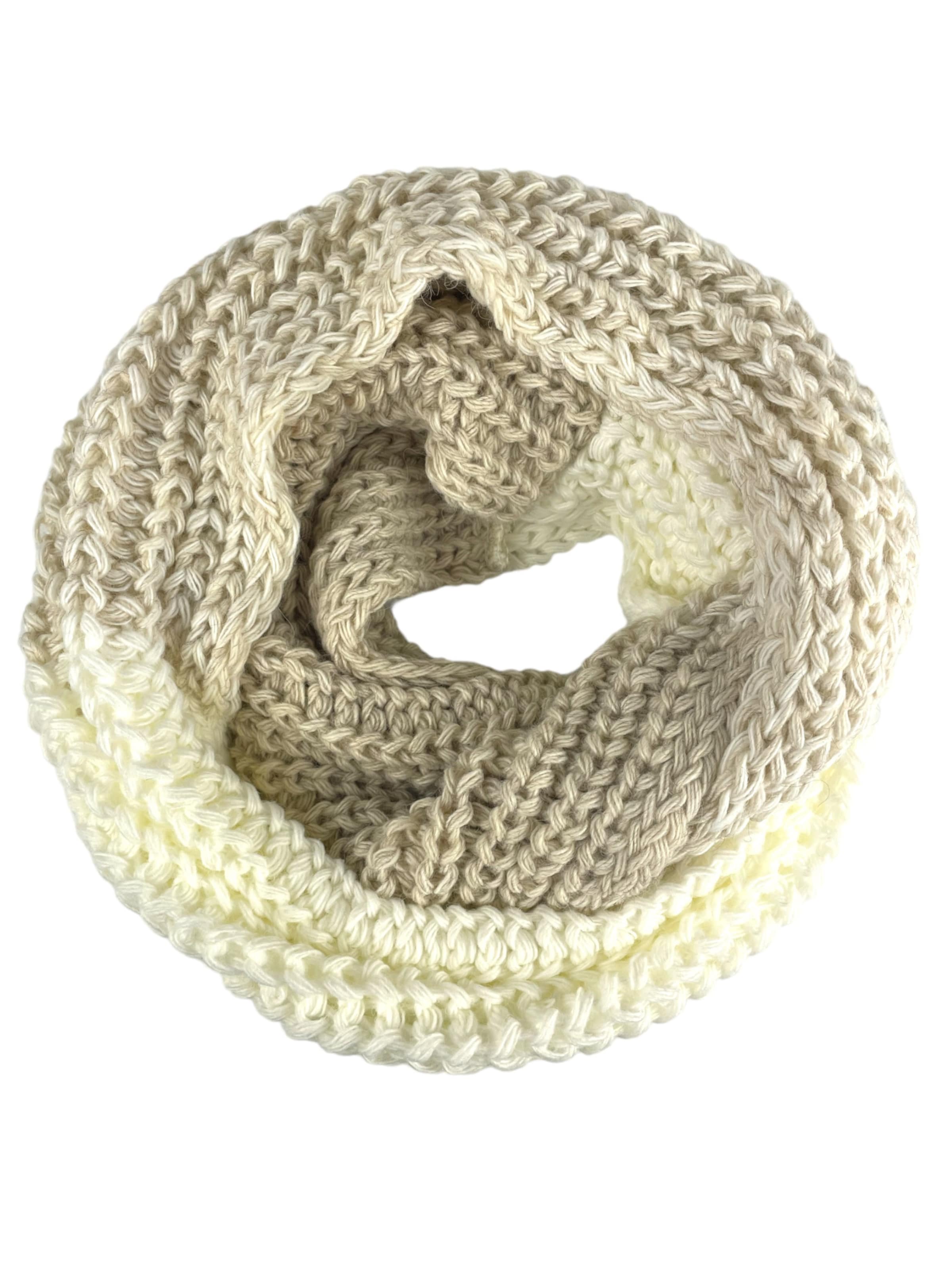 Kumixi Beanie 'Set: Mütze & Loop Schal' in Beige