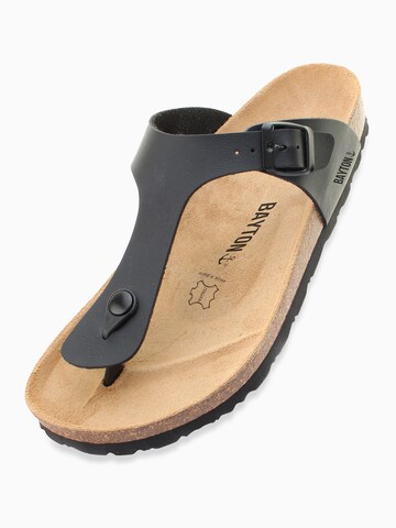 Bayton T-Bar Sandals 'Mercure' in Black