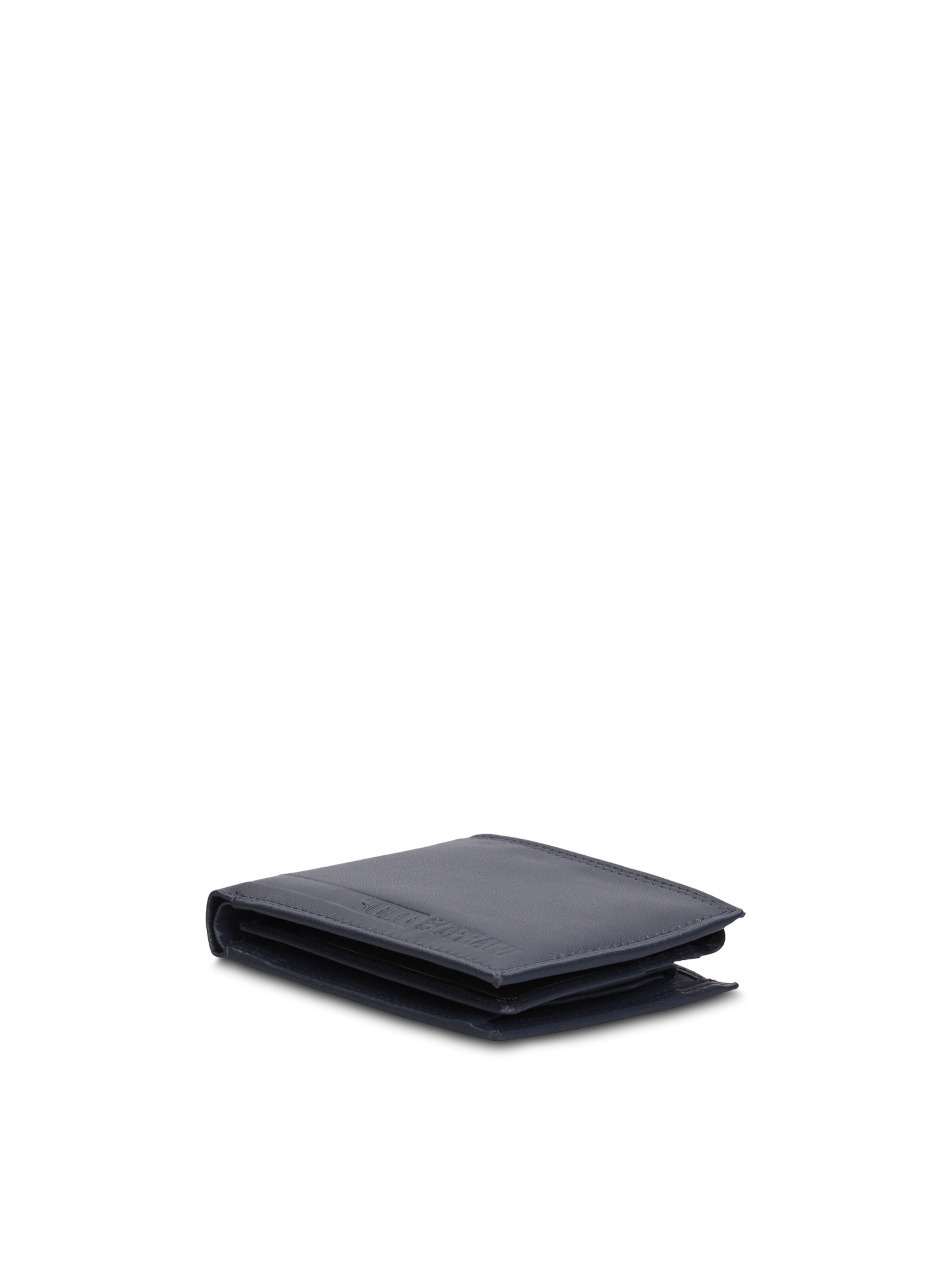 Portamonete 'Portafoglio Uomo Vera Pelle Solo Soprani Compatto 12,5x9,5 cm' di Solo Soprani in blu