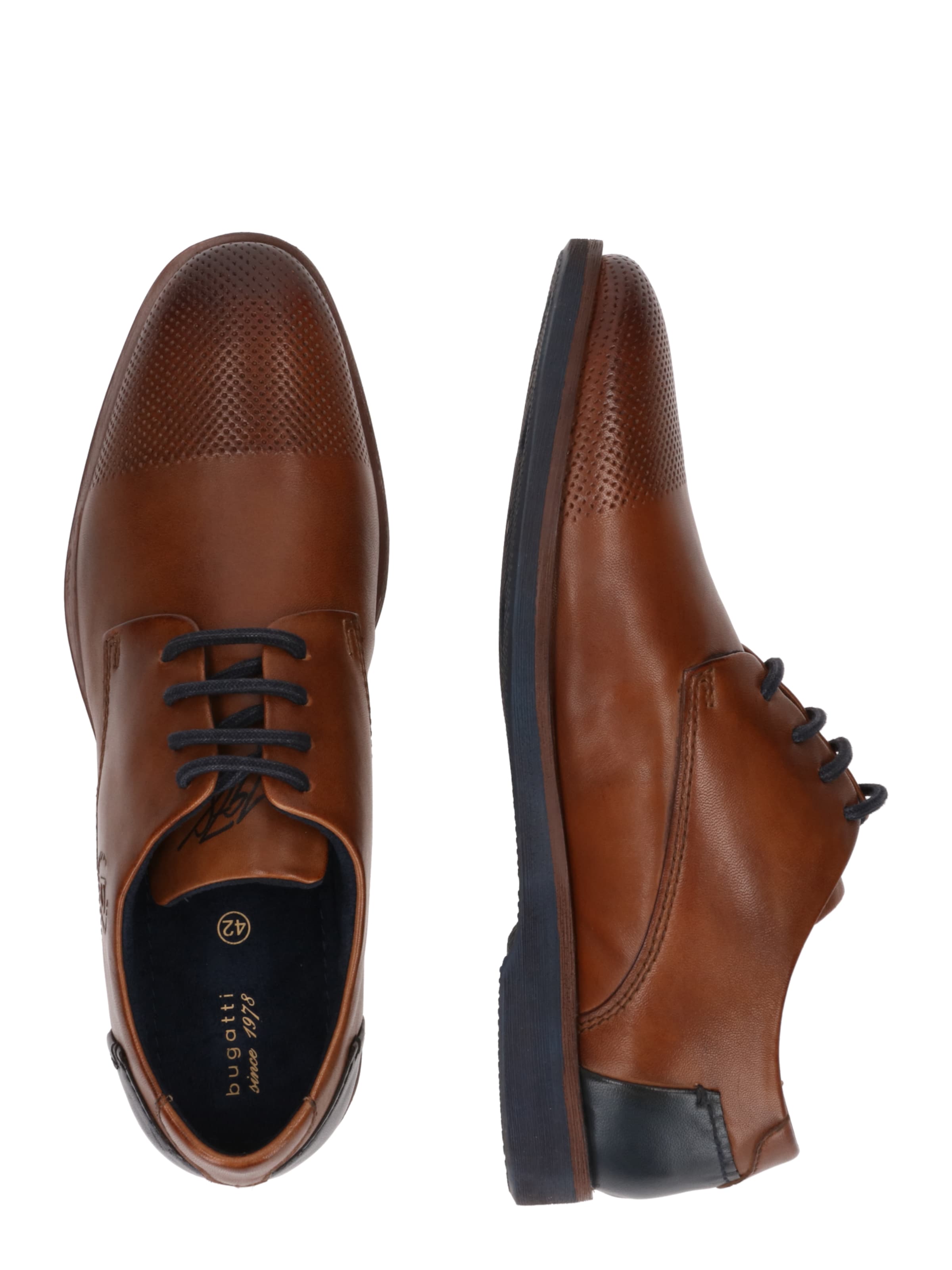 bugatti Šnurovacie topánky 'Melchiore' - Hnedá: bočná strana