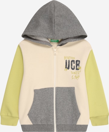 Giacca di felpa di UNITED COLORS OF BENETTON in bianco: frontale