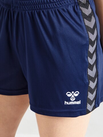 Hummel Normální Sportovní kalhoty 'AUTHENTIC' – modrá