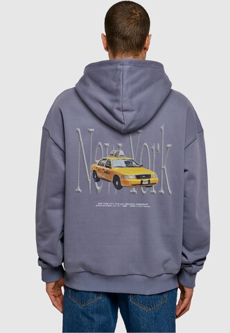 MT Upscale Sweatshirt 'NY Taxi' in Blau: predná strana