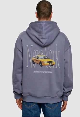 MT Upscale Sweatshirt 'NY Taxi' in Blue: front