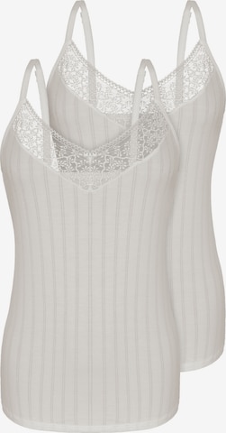 sassa Unterhemd 'Natural Stripe' in Beige: Vorderseite