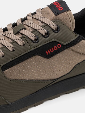 HUGO Σνίκερ χαμηλό 'Icelin' σε πράσινο