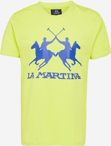 La Martina T-shirt i gul: framsida