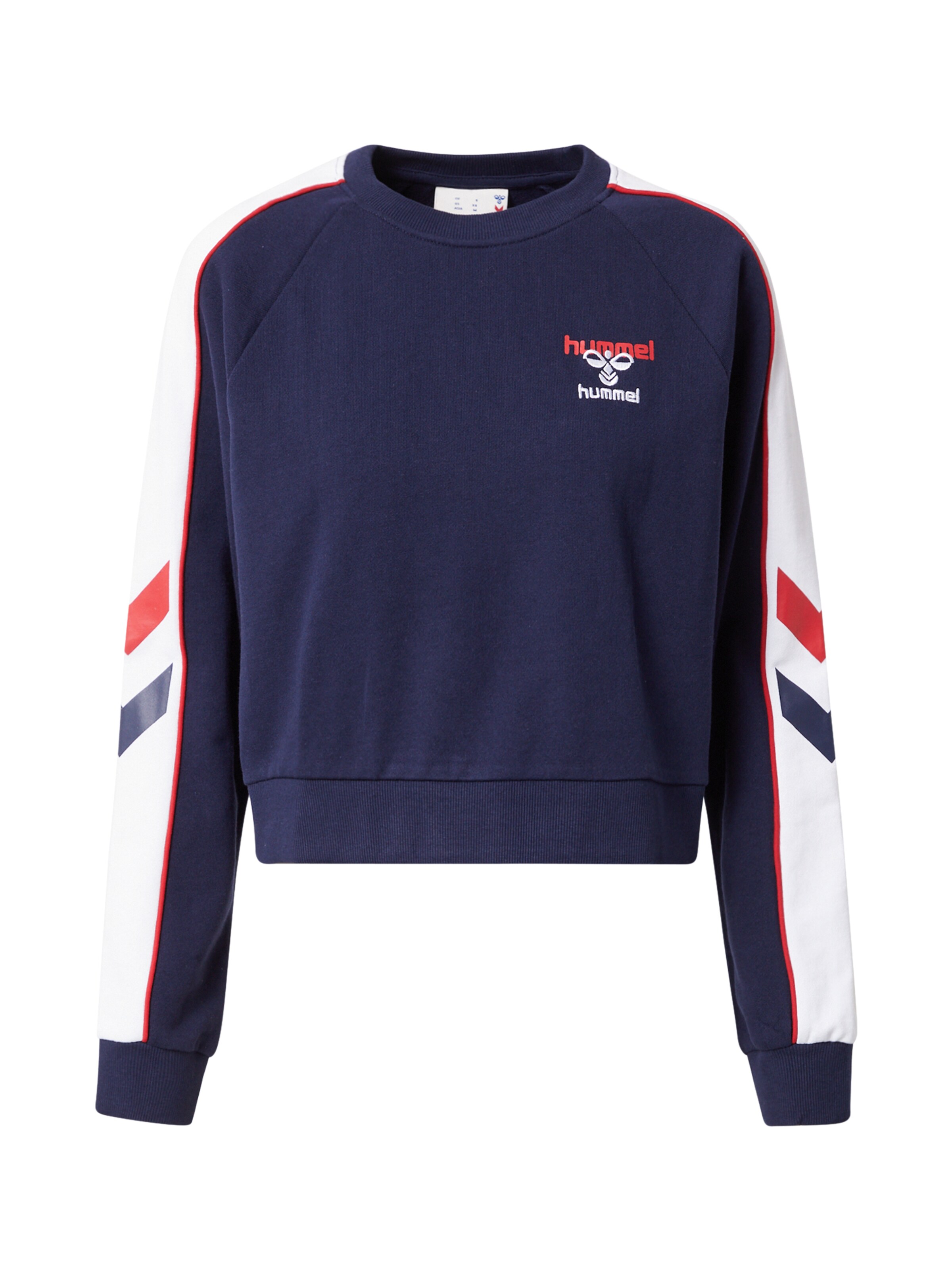 Hummel Sportsweatshirt 'DURBAN' i mørkeblå / rød / hvid, Produktvisning