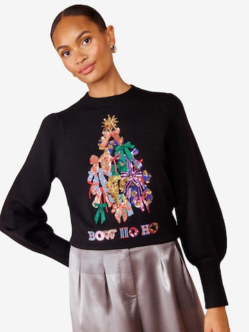 love & roses Pullover in Schwarz: Vorderseite