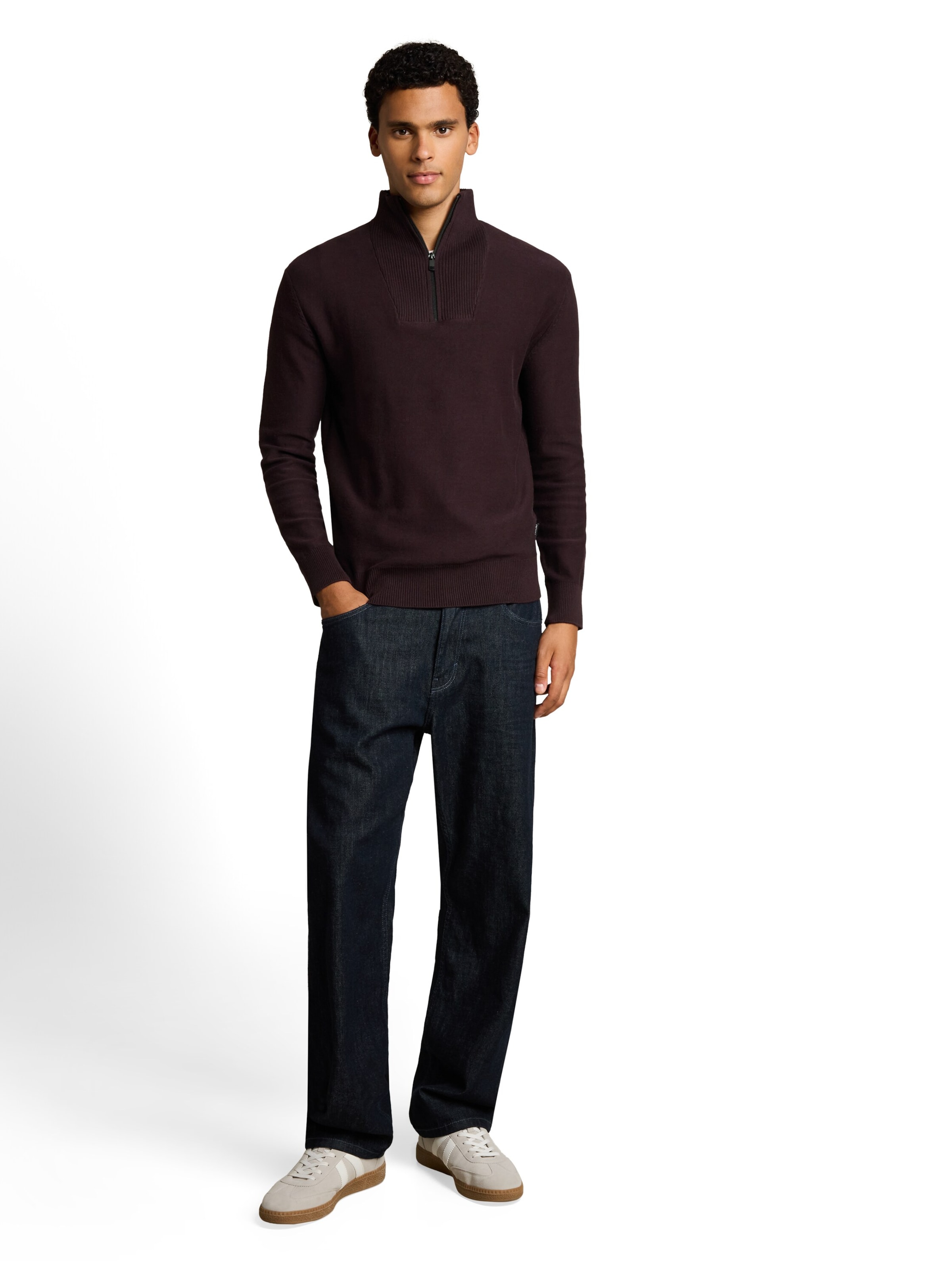 TOM TAILOR DENIM Pullover in Lila