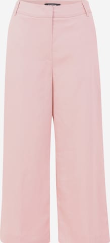 Wide leg Pantaloni con piega frontale di TAIFUN in rosa: frontale