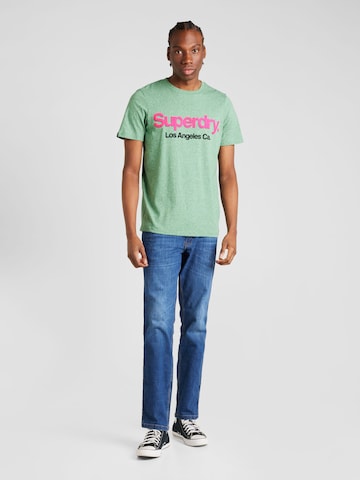 Superdry - Camiseta en verde