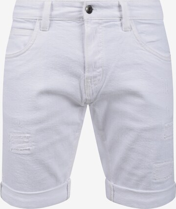 INDICODE JEANS Jeansshorts 'Hallow' in Weiß: predná strana