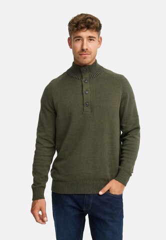 INDICODE JEANS Sweater 'INRajas' in Green: front
