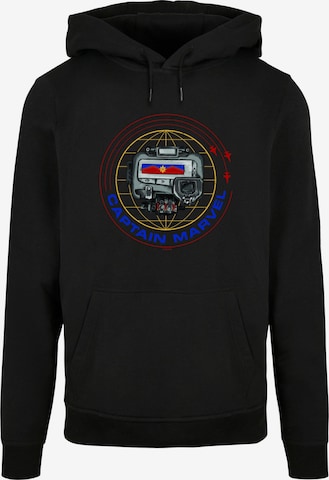 ABSOLUTE CULT Sweatshirt 'Captain Marvel - Pager' in Black: front