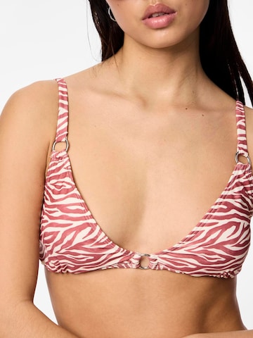 PIECES Triangel Bikinitop 'AMY' in Rot