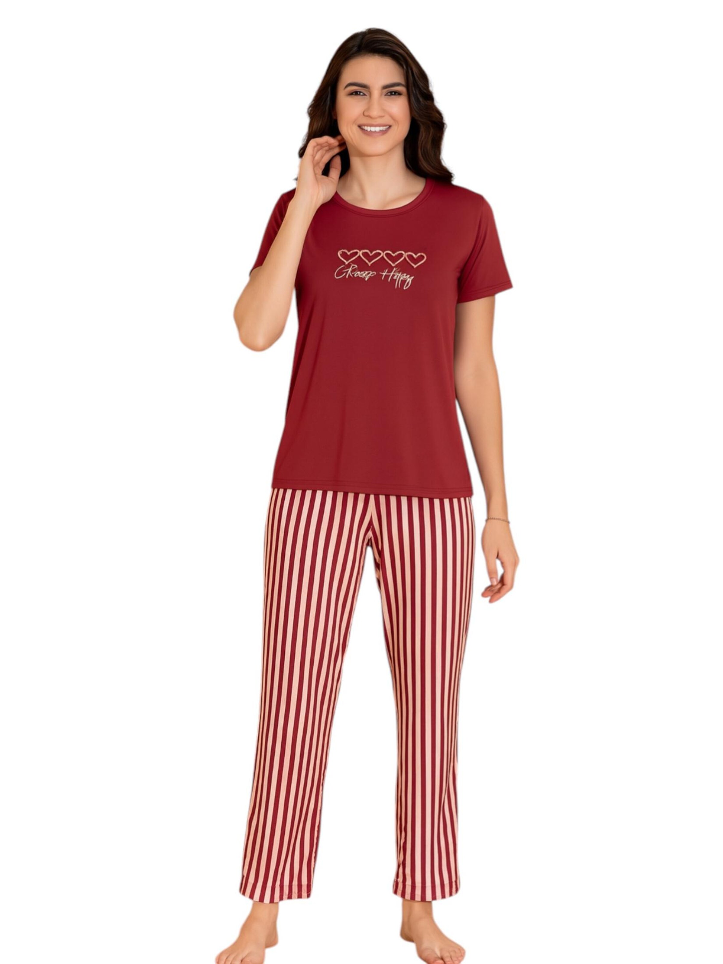 fashionshowcase Pyjamas 'LOVELOUNGE' i rød