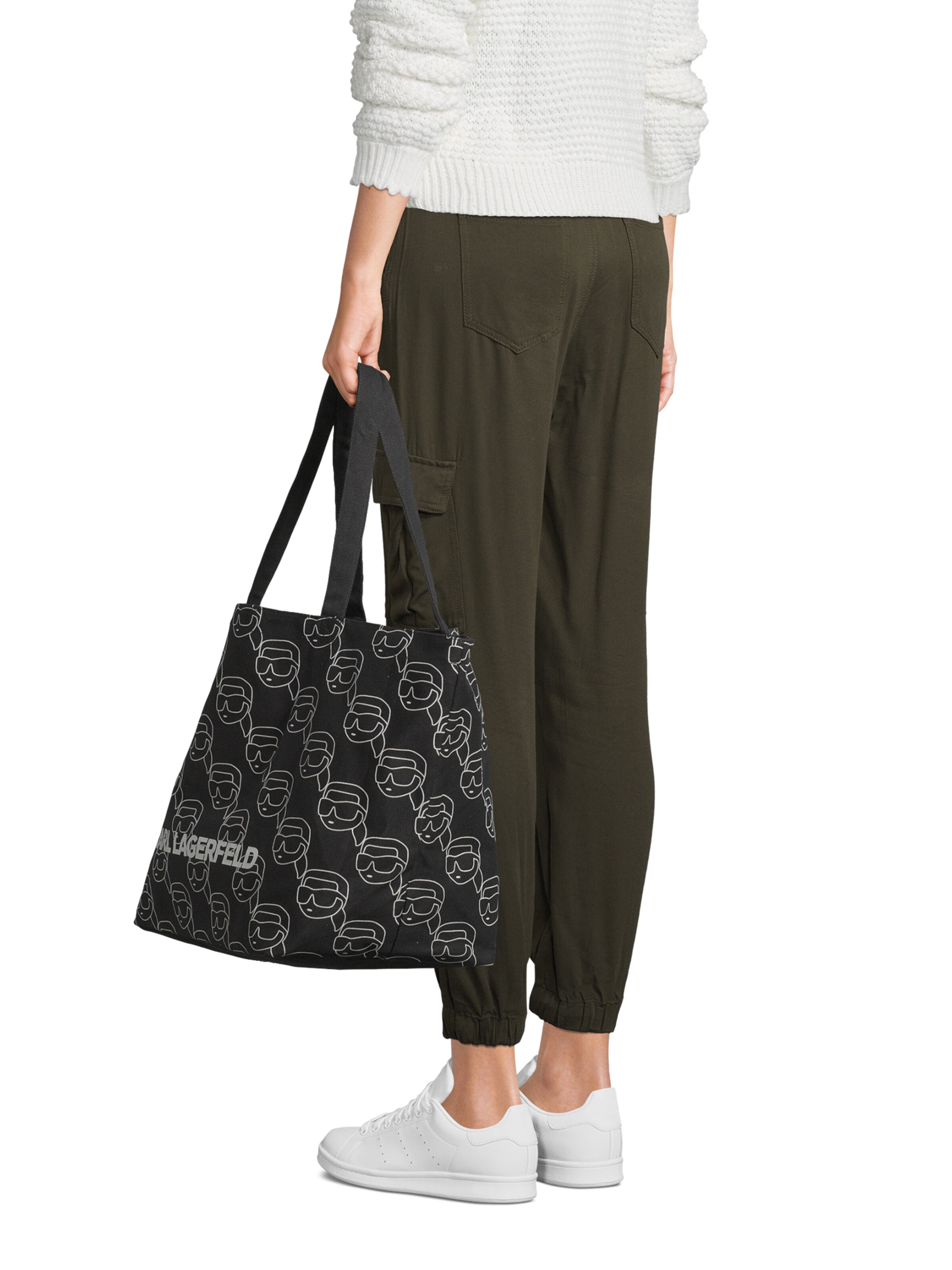 Karl Lagerfeld Μεγάλη τσάντα 'IKON' σε μαύρο