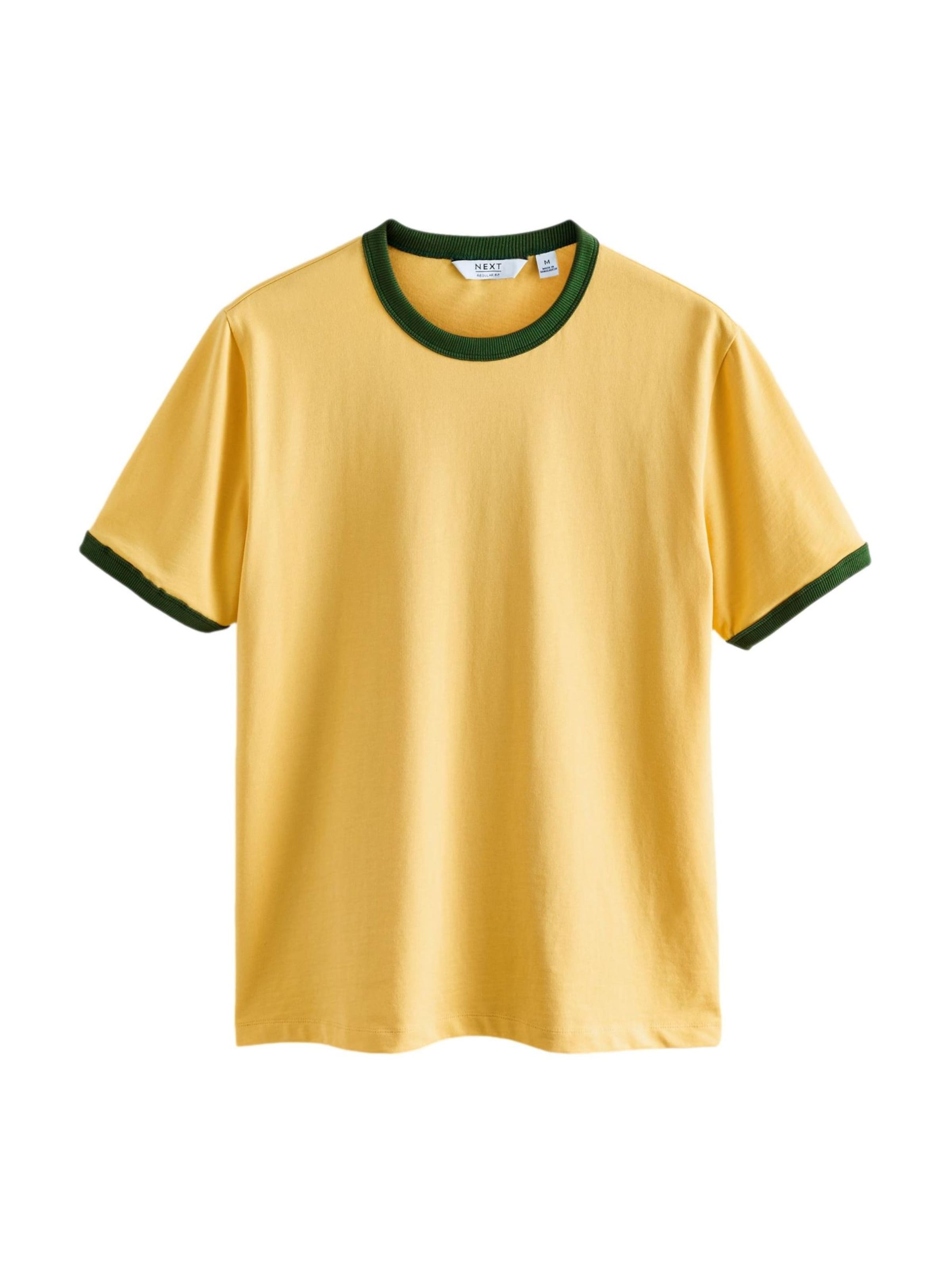 T-Shirt Next en jaune : devant