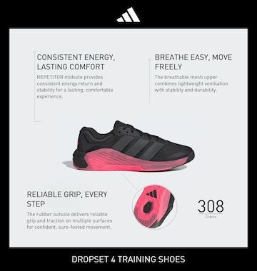 ADIDAS PERFORMANCE - Calzado deportivo 'Dropset 4 Power' en negro
