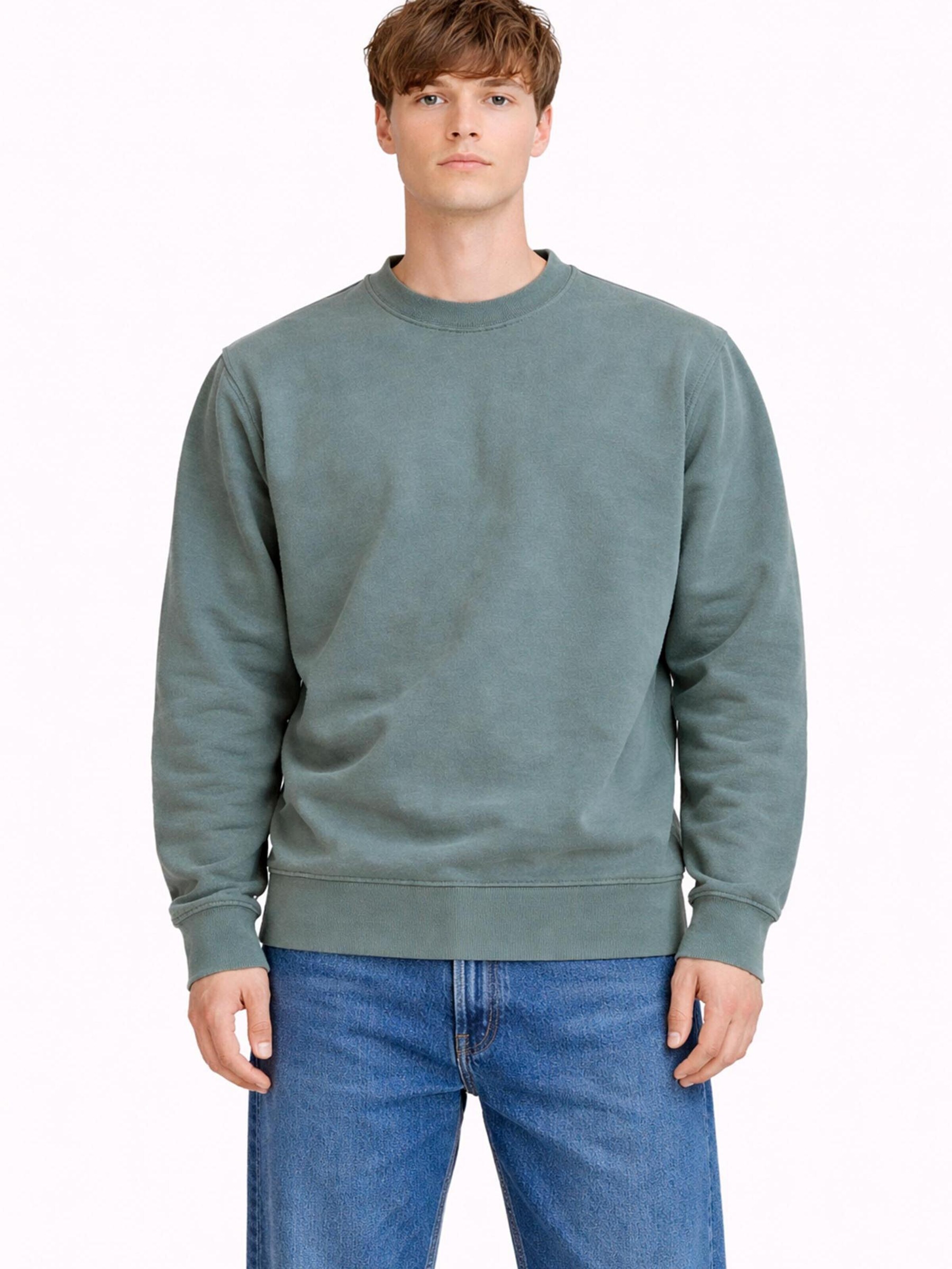 A Question Of (AQO) Sweatshirt 'Johannes' in Blauw: voorkant