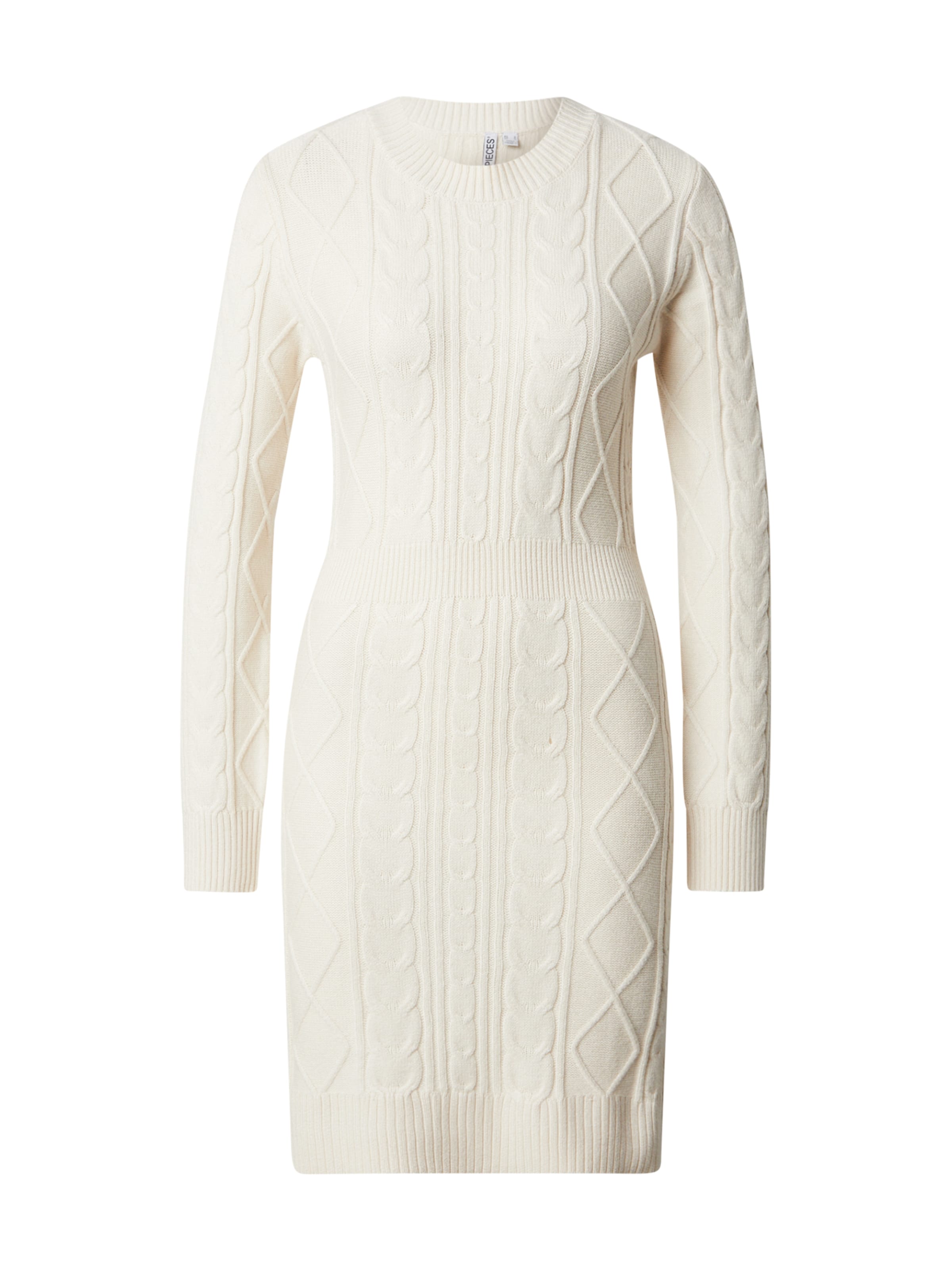 Robes en maille 'PCRORY' PIECES en blanc : devant